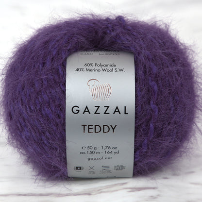 Gazzal Teddy Mor El Örgü İpi - 6551