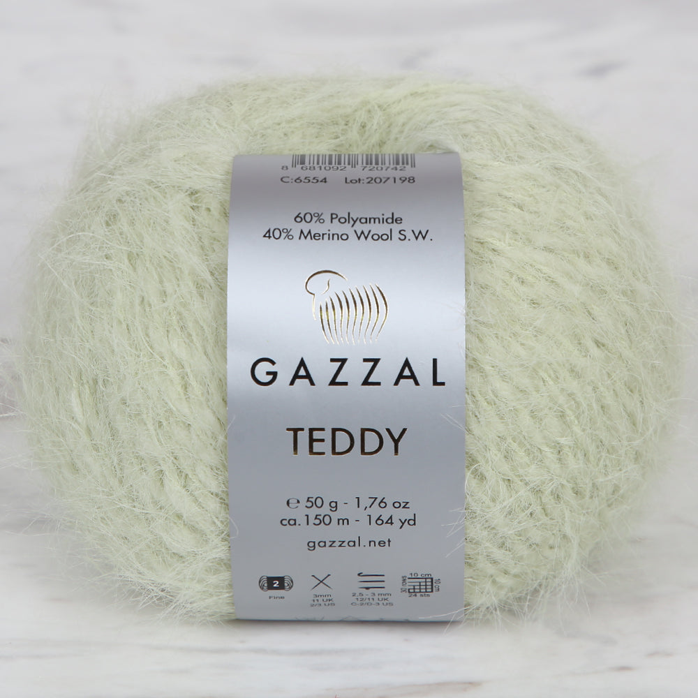 Gazzal Teddy Açık Sarı El Örgü İpi - 6554
