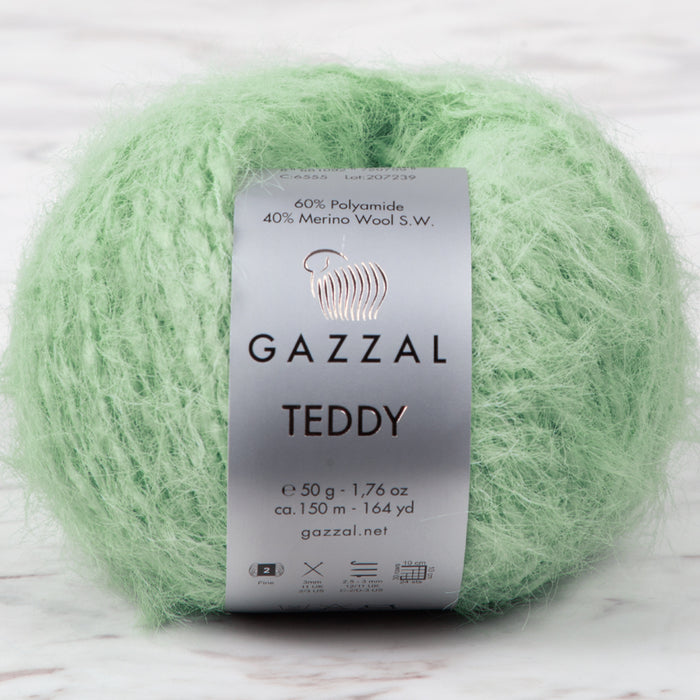 Gazzal Teddy Yeşil El Örgü İpi - 6555