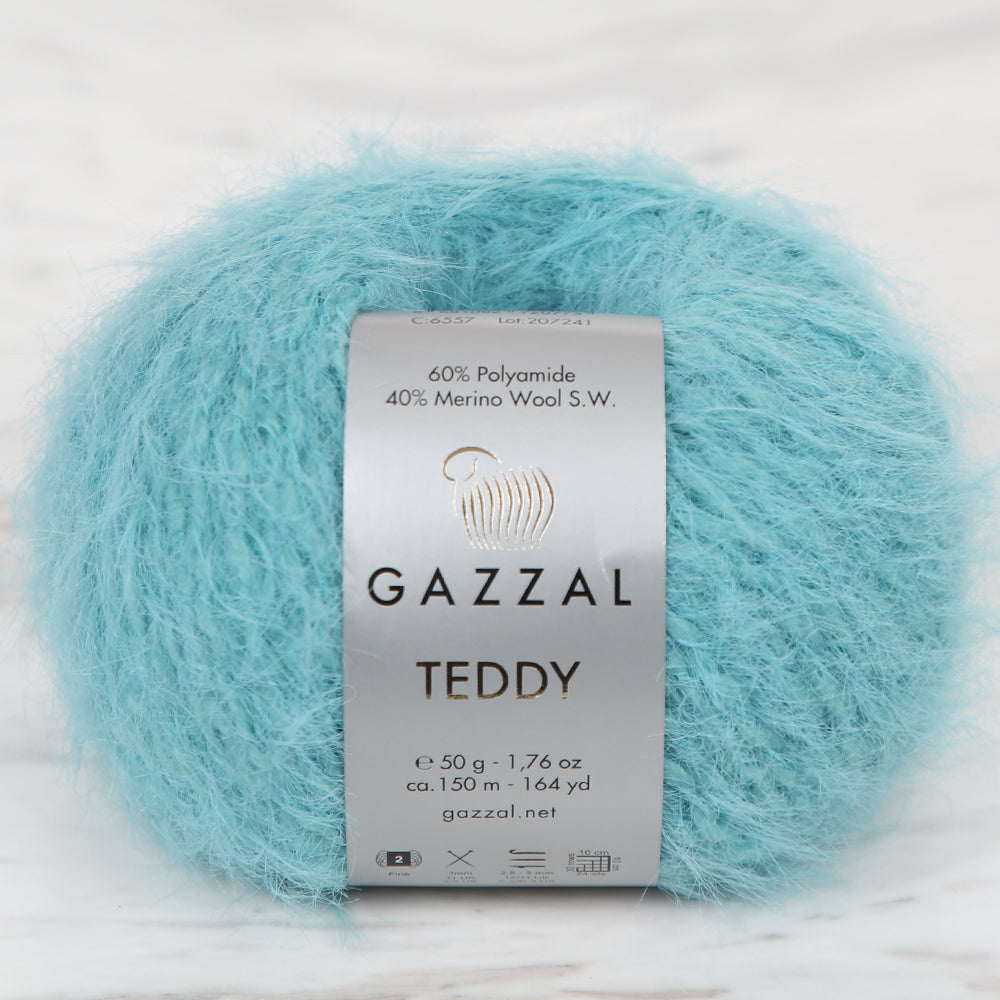 Gazzal Teddy Turkuaz El Örgü İpi - 6557