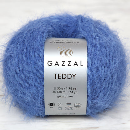 Gazzal Teddy Mavi El Örgü İpi - 6562