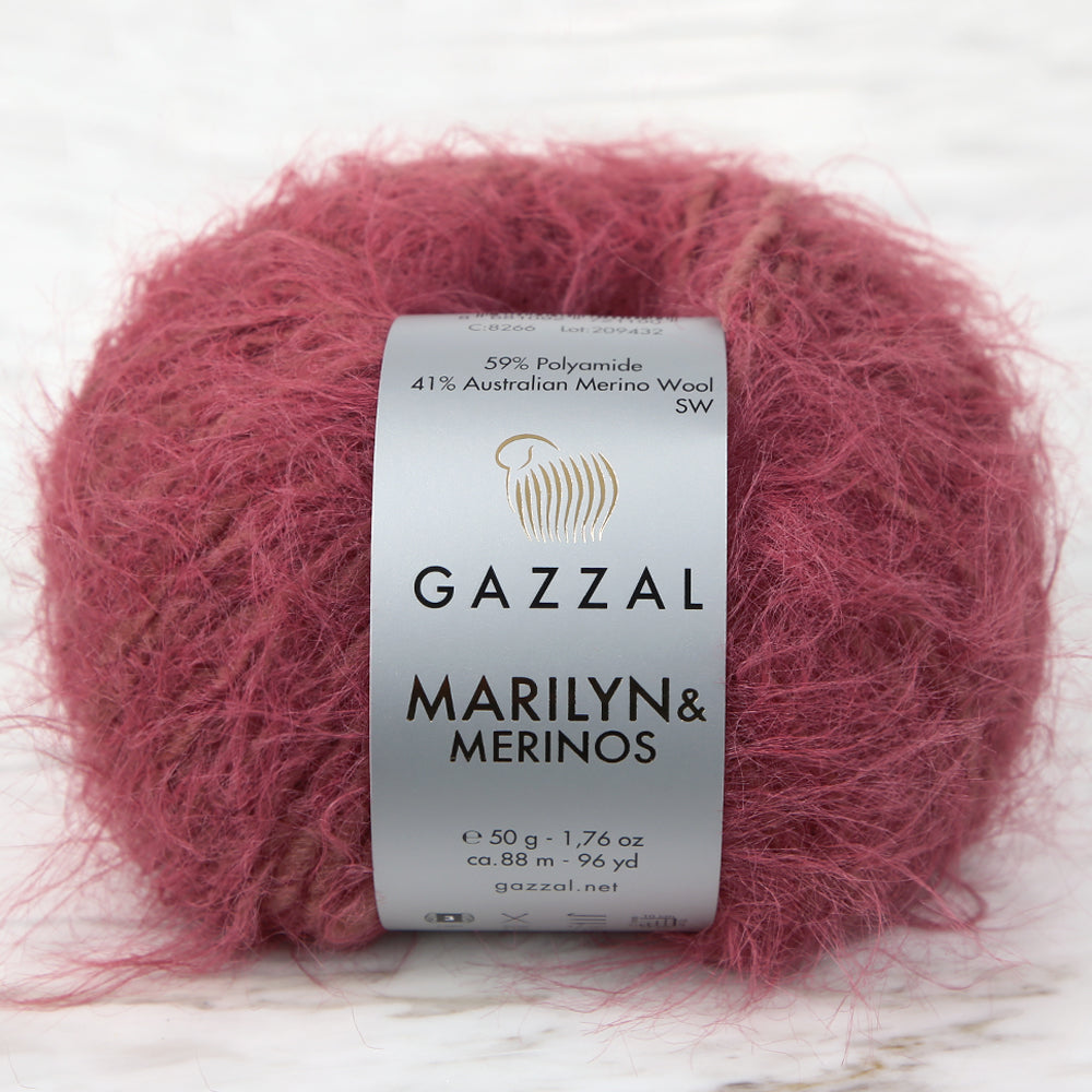 Gazzal Marilyn&Merinos Gül Kurusu El Örgü İpi - 8266