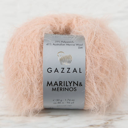 Gazzal Marilyn&Merinos Pudra Rengi El Örgü İpi - 8271