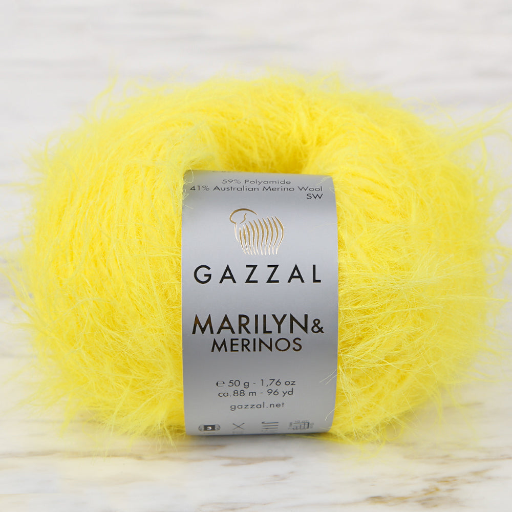 Gazzal Marilyn&Merinos Sarı El Örgü İpi - 8277