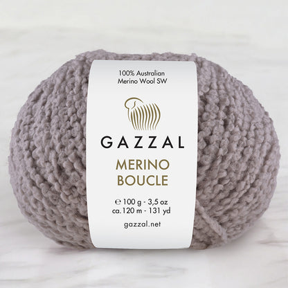 Gazzal Merino Boucle Vizon El Örgü İpi- 3762