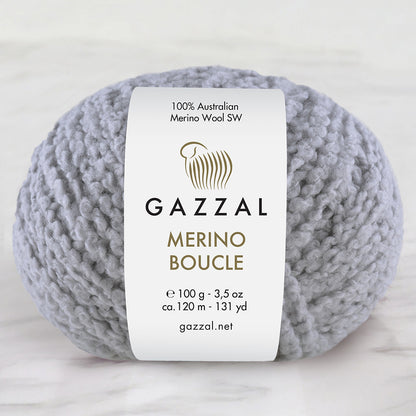 Gazzal Merino Boucle Gri El Örgü İpi- 3773