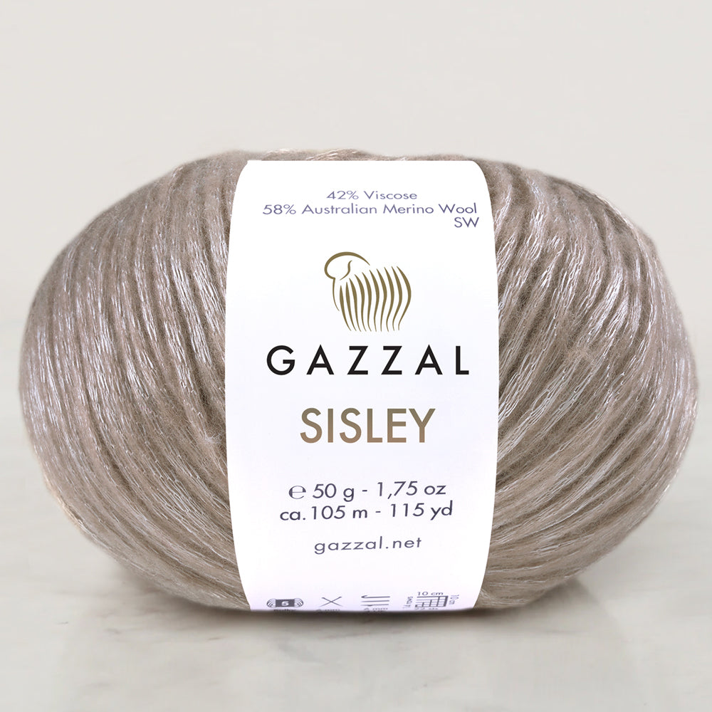 Gazzal Sisley Bej El Örgü İpi- 5711