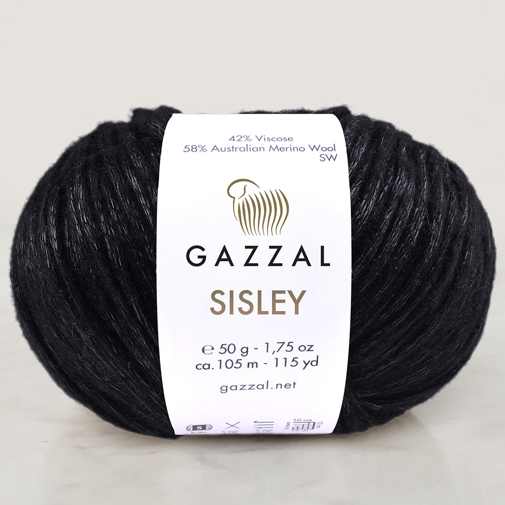 Gazzal Sisley Siyah El Örgü İpi- 5716