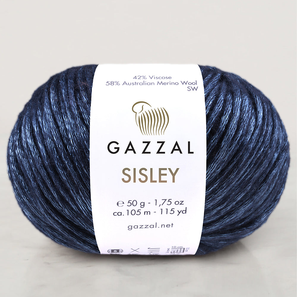 Gazzal Sisley Mavi El Örgü İpi- 5721