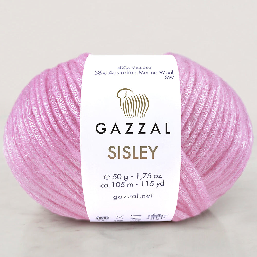 Gazzal Sisley Pembe El Örgü İpi- 5730