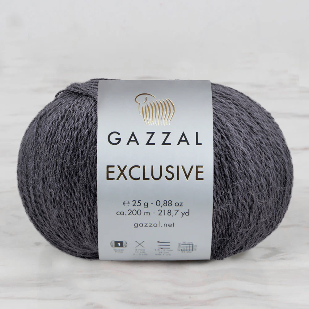 Gazzal Exclusive Gri El Örgü İpi- 9922