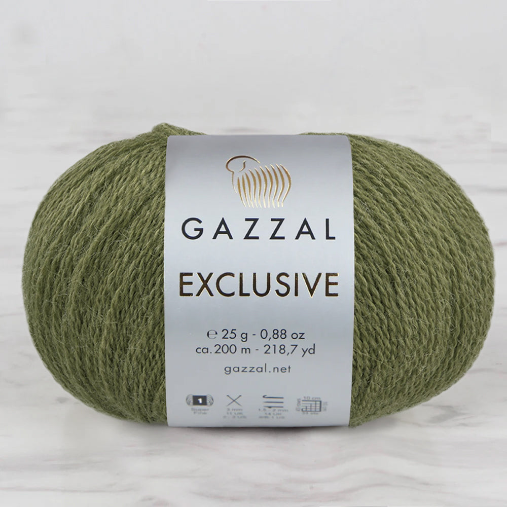 Gazzal Exclusive Yeşil El Örgü İpi- 9932