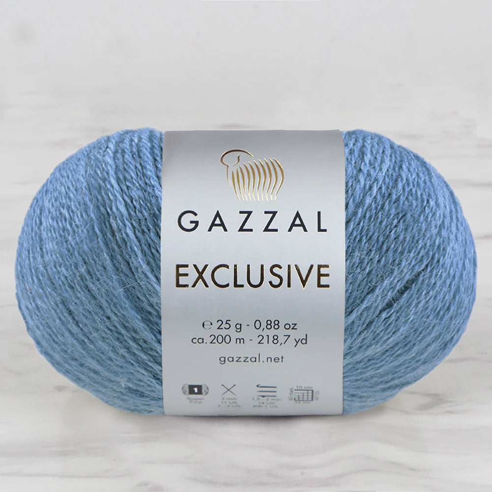 Gazzal Exclusive Mavi El Örgü İpi- 9936
