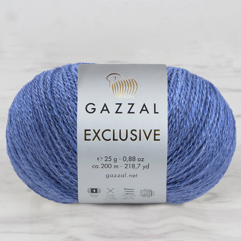 Gazzal Exclusive Mavi El Örgü İpi- 9937
