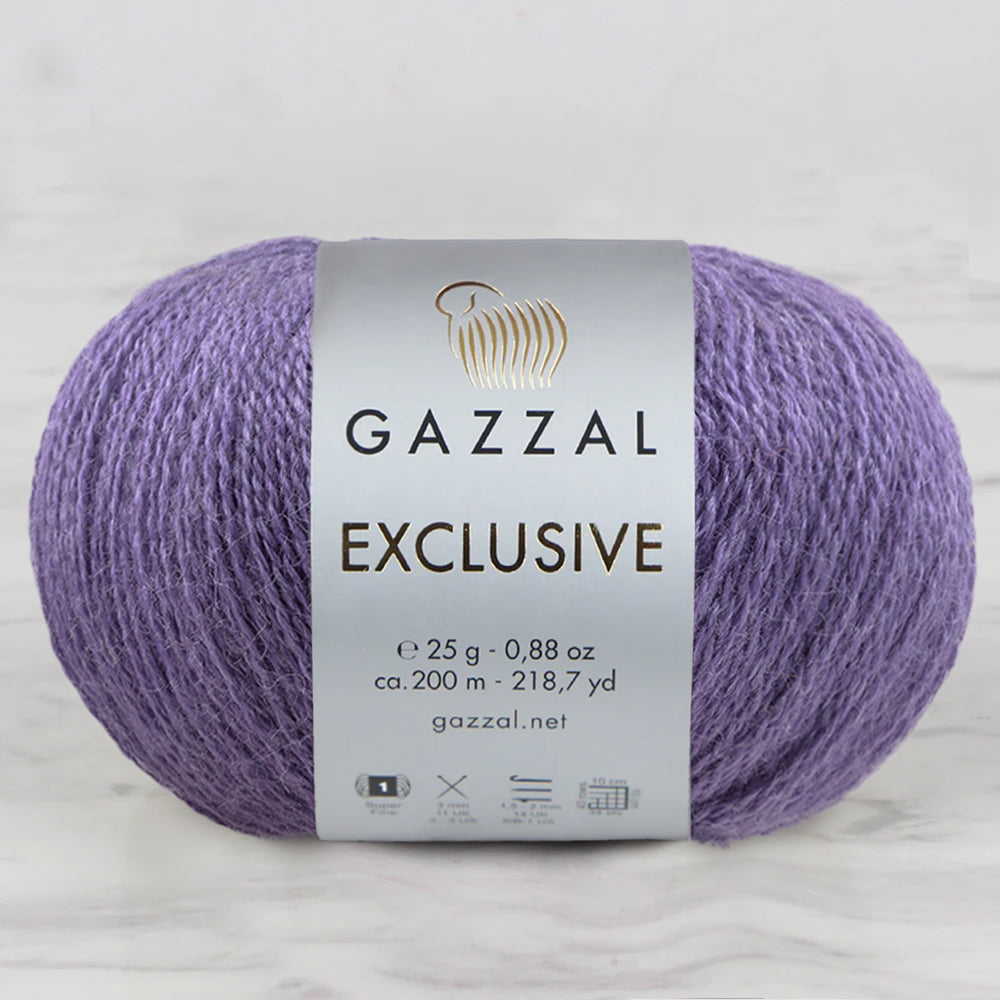 Gazzal Exclusive Lila El Örgü İpi- 9942
