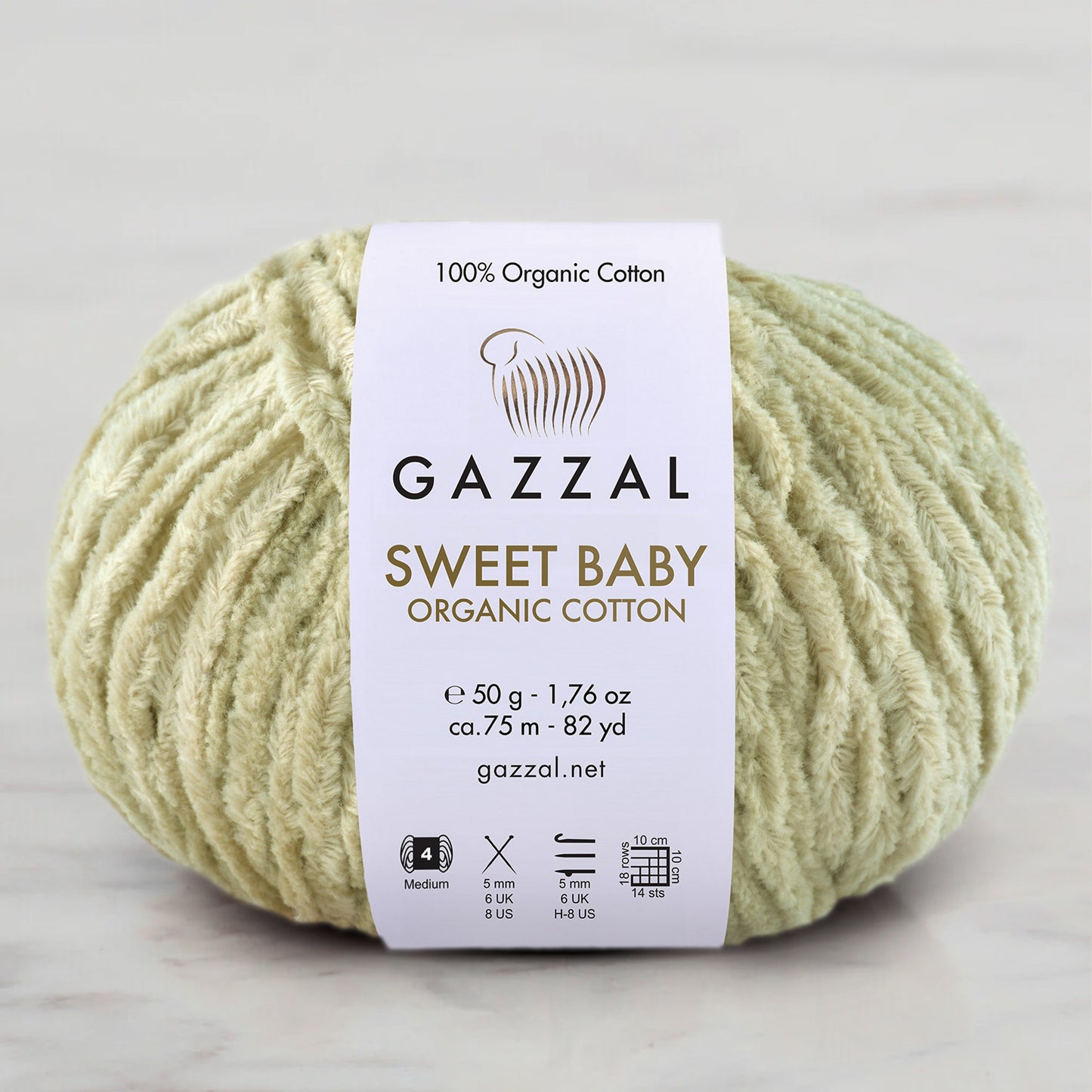 Gazzal Sweet Baby Organic Cotton Yeşil El Örgü İpi – 2605