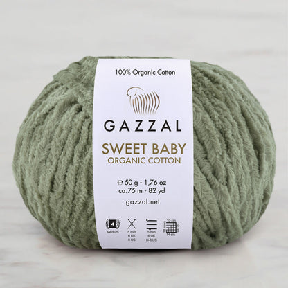 Gazzal Sweet Baby Organic Cotton Yeşil El Örgü İpi – 2607