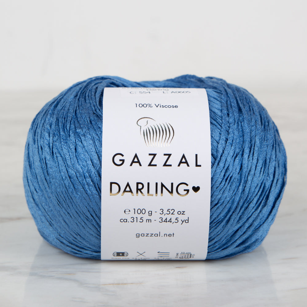Gazzal Darling El Örgü İpi Mavi - 554