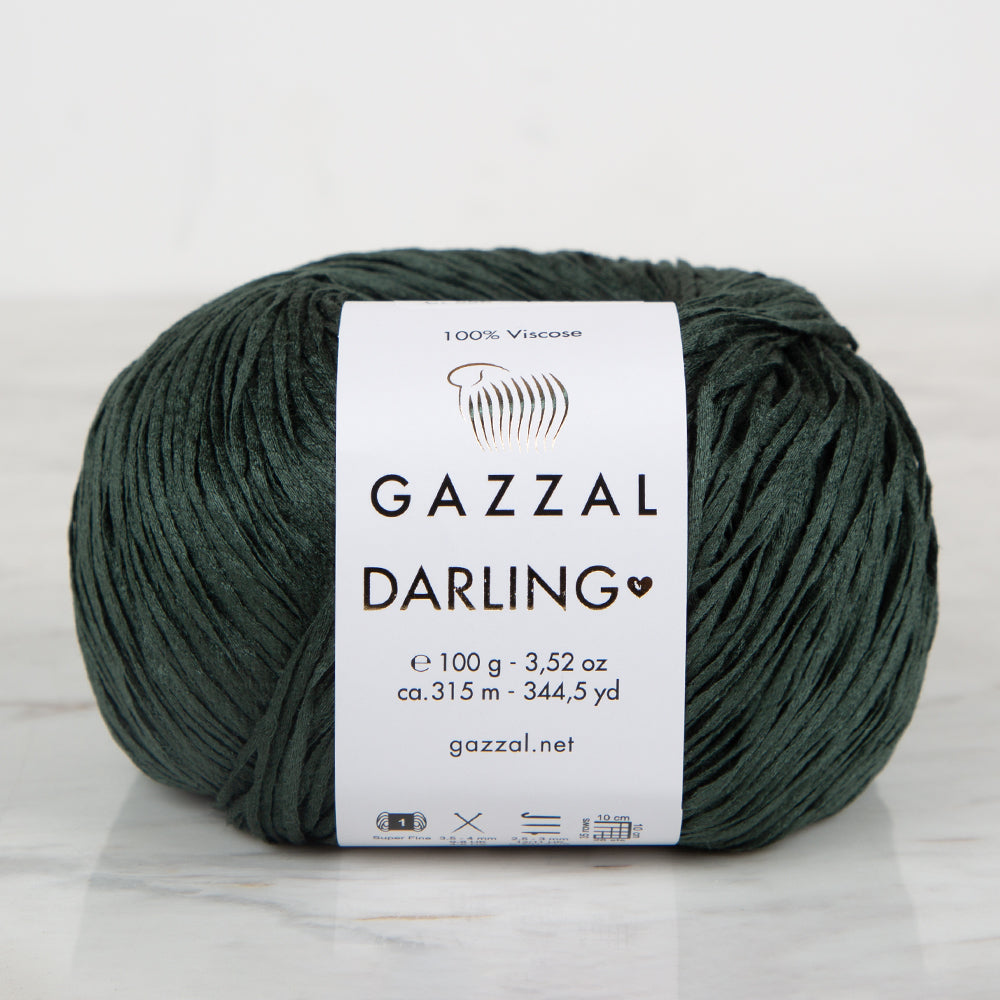 Gazzal Darling El Örgü İpi Koyu Yeşil - 556