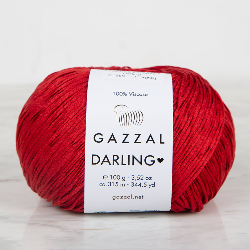 Gazzal Darling El Örgü İpi Kırmızı - 559