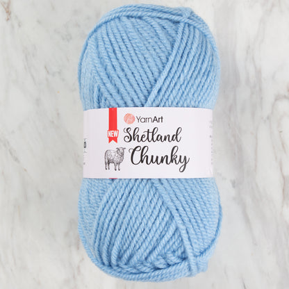 Yarnart Shetland Chunky Mavi El Örgü İpi - 636