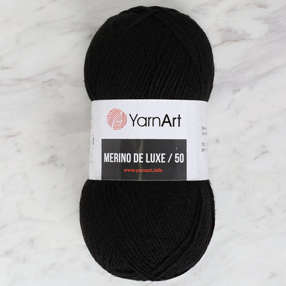 Yarnart Merino De Lüx 50 Siyah El Örgü İpi - 585