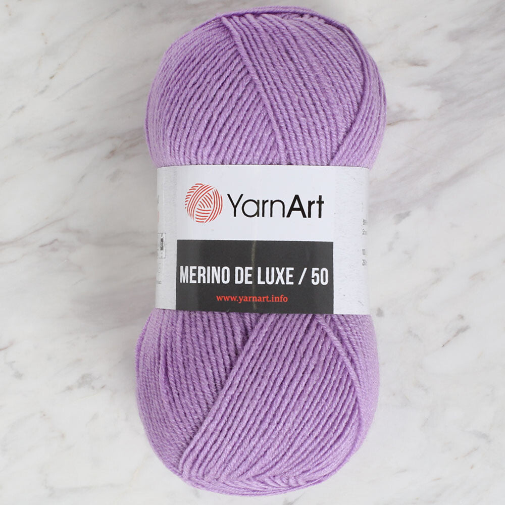 Yarnart Merino De Lüx 50 Lila El Örgü İpi - 9560