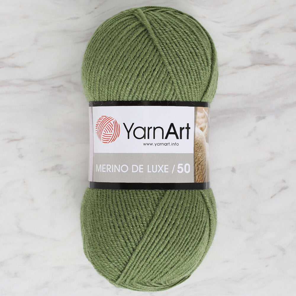 Yarnart Merino De Lüx 50 Yeşil El Örgü İpi - 098