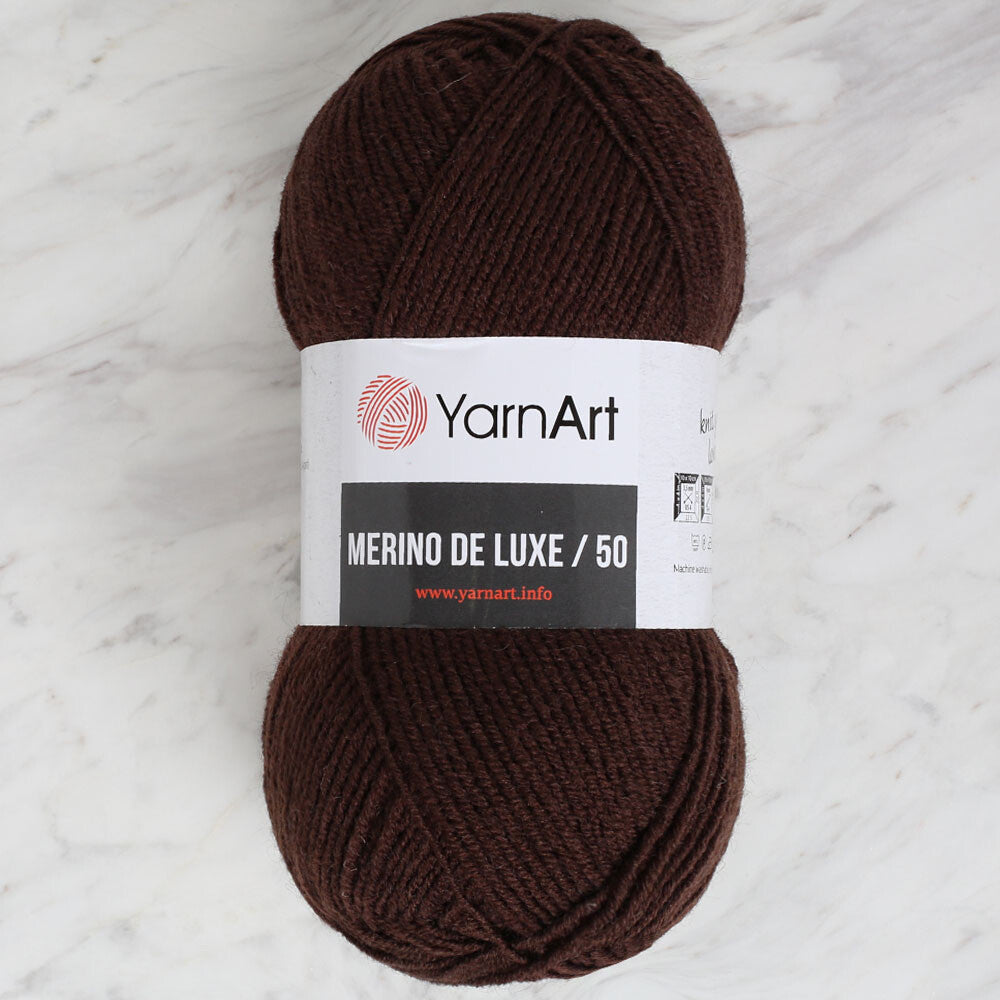 Yarnart Merino De Lüx 50 Kahverengi El Örgü İpi - 116