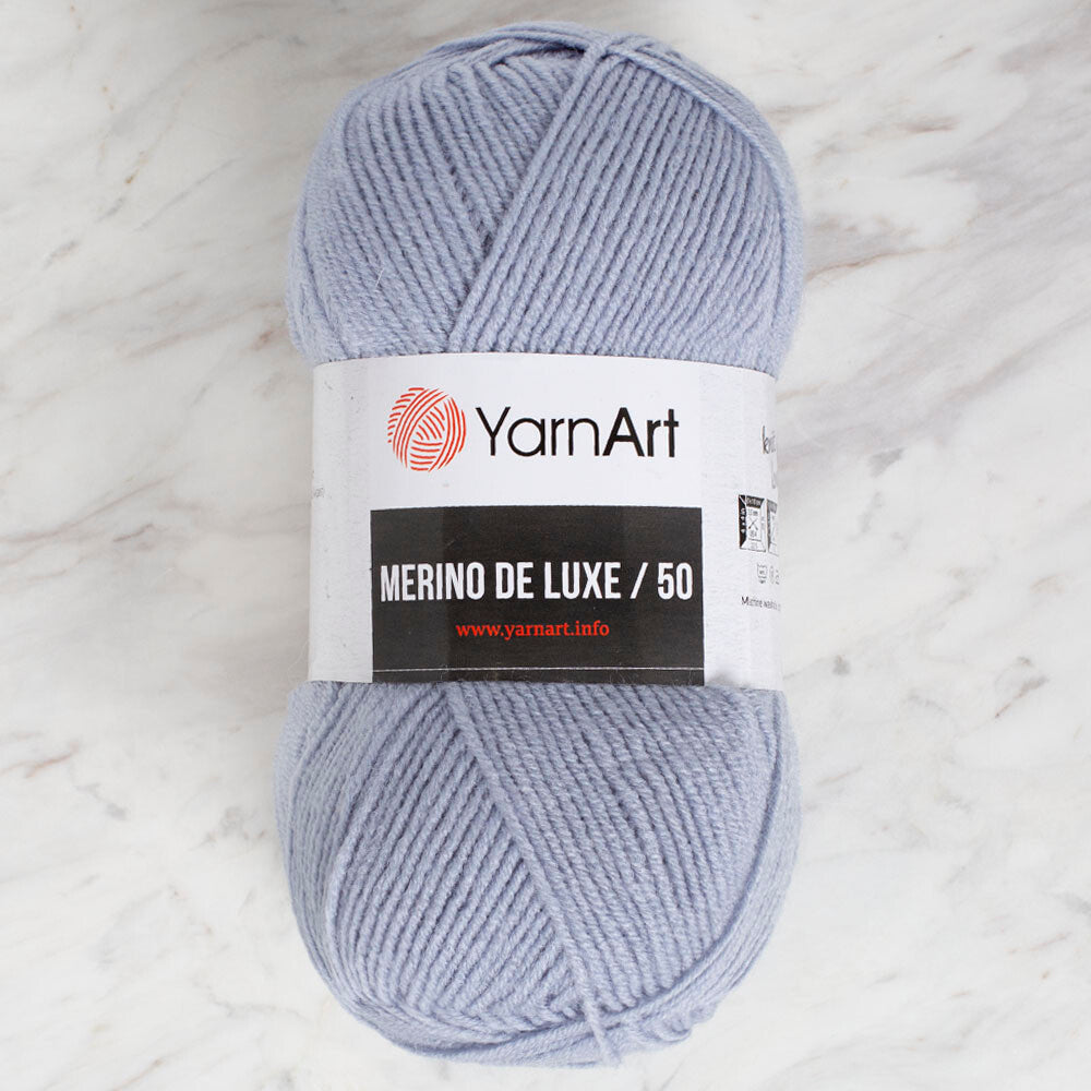 Yarnart Merino De Lüx 50 Mavi El Örgü İpi - 3072