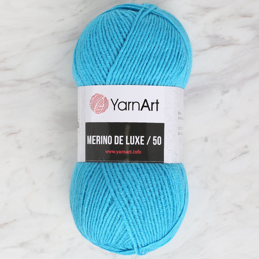 Yarnart Merino De Lüx 50 Turkuaz El Örgü İpi - 235