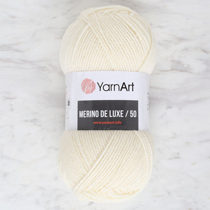 Yarnart Merino De Lüx 50 Krem El Örgü İpi - 502