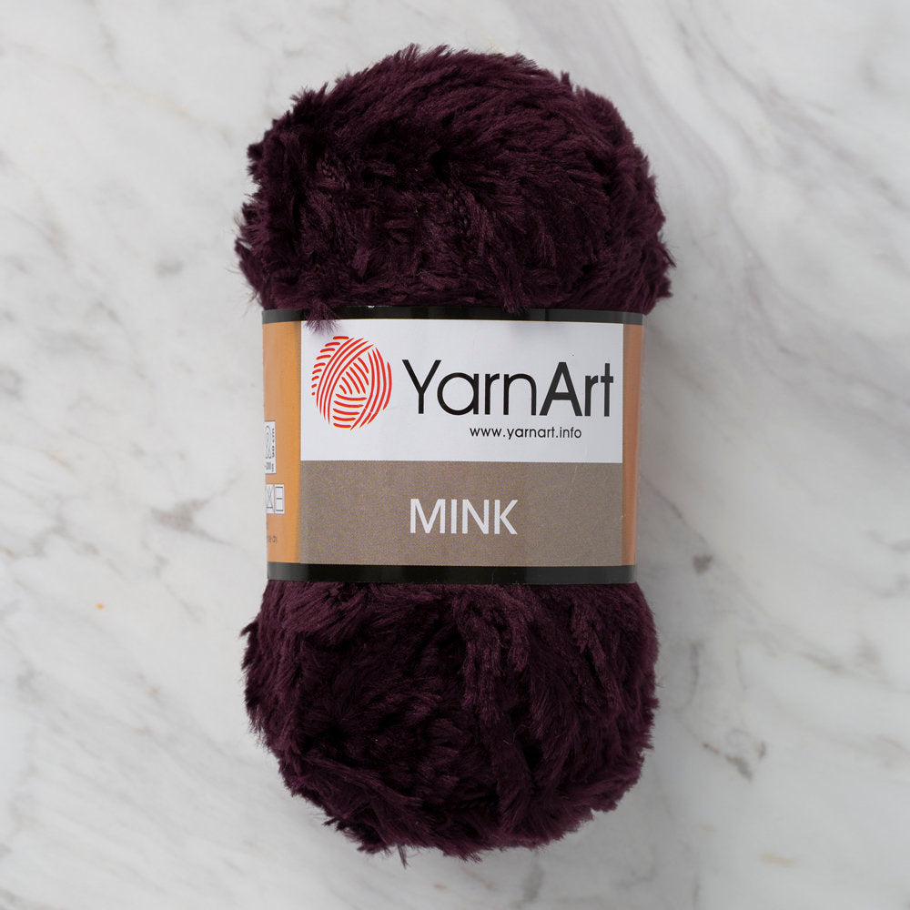 Yarnart Mink 50gr Patlıcan Moru El Örgü İpliği - 342
