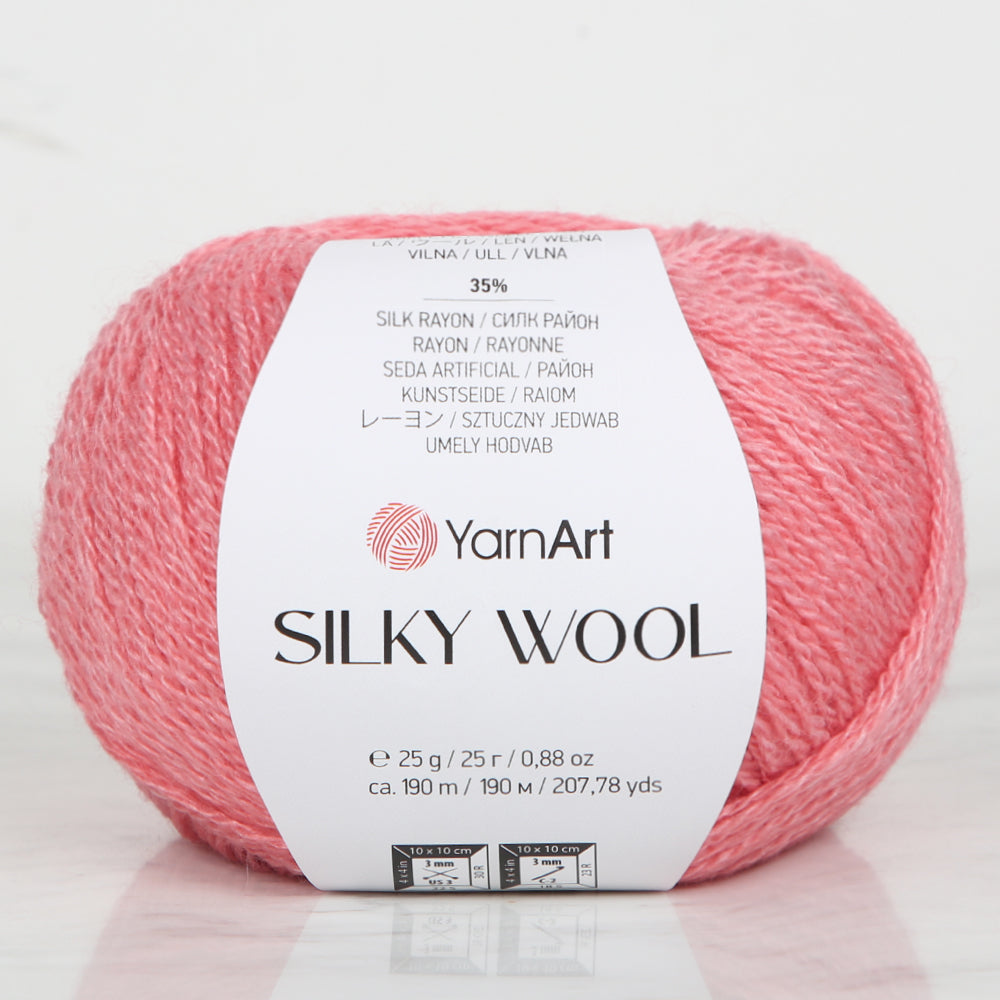 YarnArt SILKY WOOL Nar Çiçeği El Örgü İpi - 332