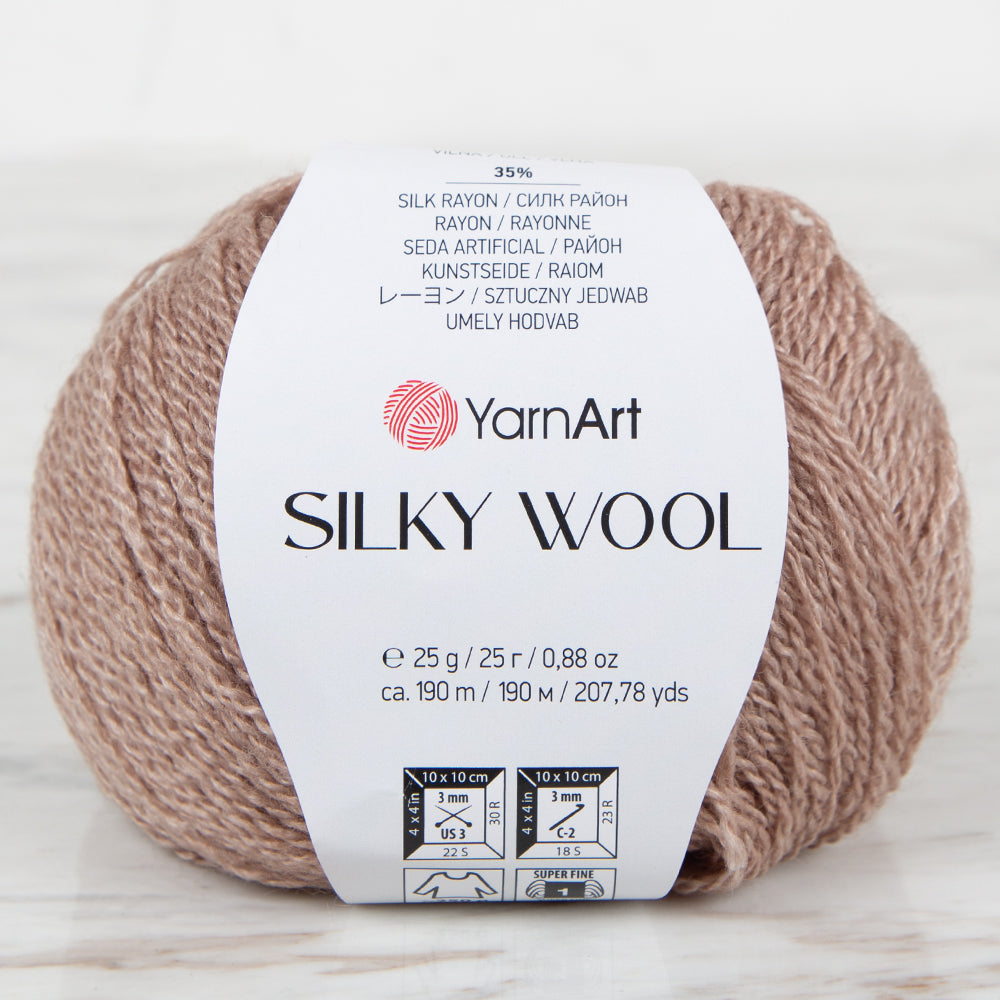 YarnArt SILKY WOOL Bej El Örgü İpi - 337