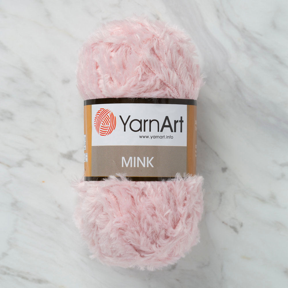 Yarnart Mink 50gr Toz Pembe El Örgü İpliği - 347