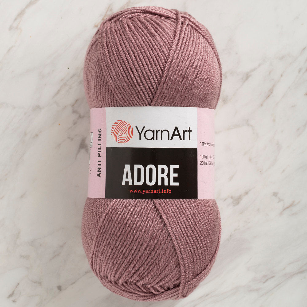 Yarnart Adore Anti Pilling  Mürdüm El Örgü İpi - 344