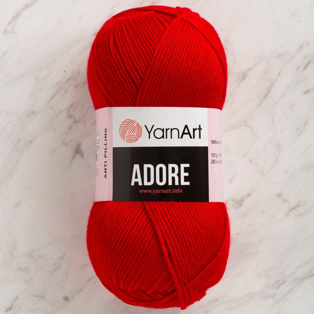 Yarnart Adore Anti Pilling Kırmızı El Örgü İpi - 352