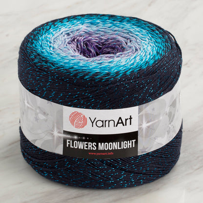 Yarnart Flowers Moonlight Simli Ebruli 260Gr El Örgü İpi - 3254