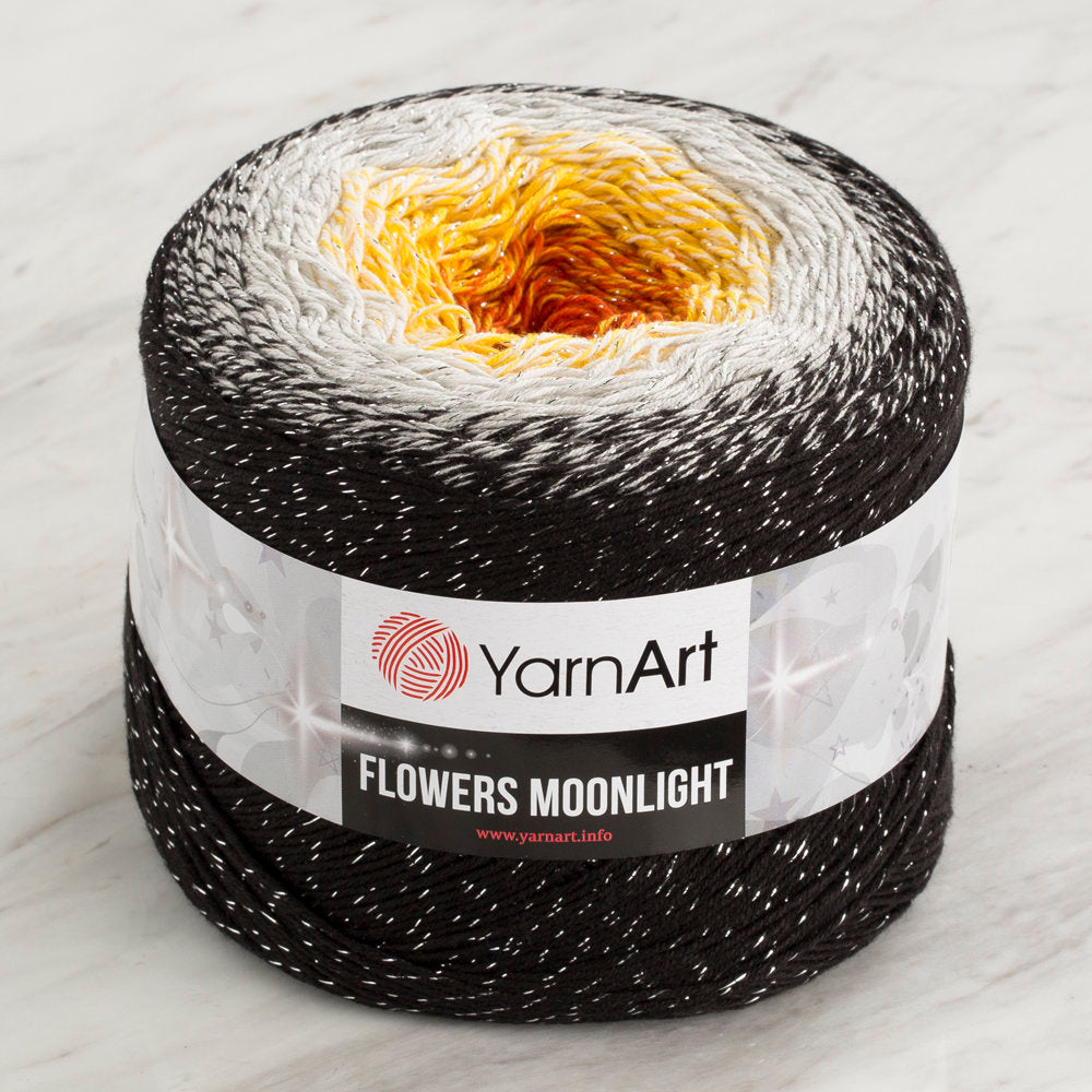 Yarnart Flowers Moonlight Simli Ebruli 260Gr El Örgü İpi - 3259