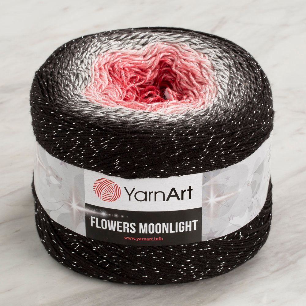 Yarnart Flowers Moonlight Simli Ebruli 260Gr El Örgü İpi - 3260
