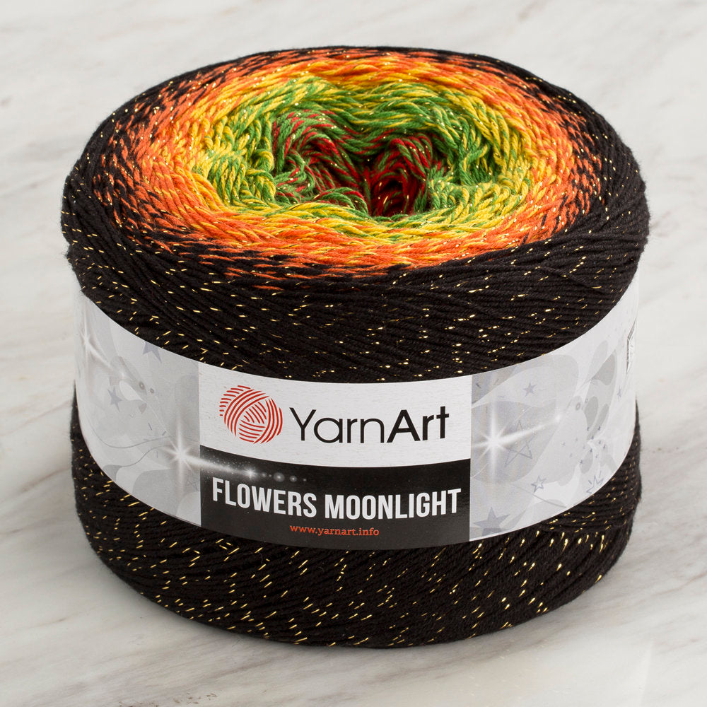 Yarnart Flowers Moonlight Simli Ebruli 260Gr El Örgü İpi - 3267