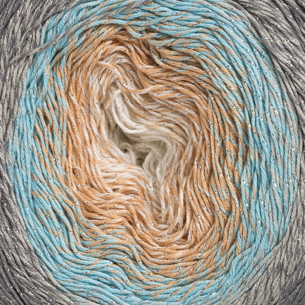 Yarnart Flowers Moonlight Simli Ebruli 260Gr El Örgü İpi - 3268