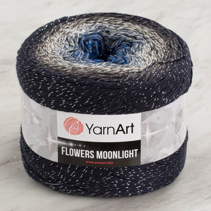 Yarnart Flowers Moonlight Simli Ebruli 260Gr El Örgü İpi - 3275