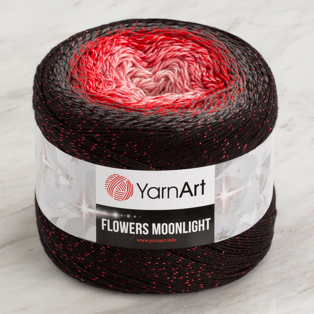 Yarnart Flowers Moonlight Simli Ebruli 260Gr El Örgü İpi - 3282