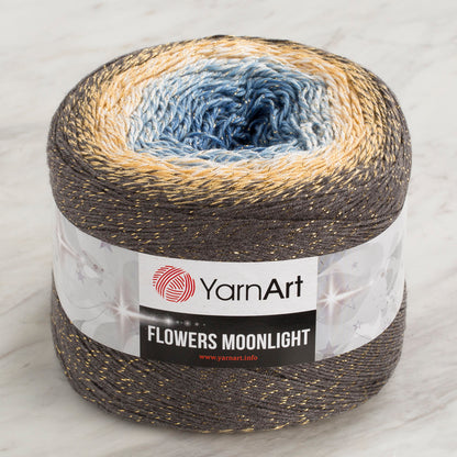 Yarnart Flowers Moonlight Simli Ebruli 260Gr El Örgü İpi - 3287