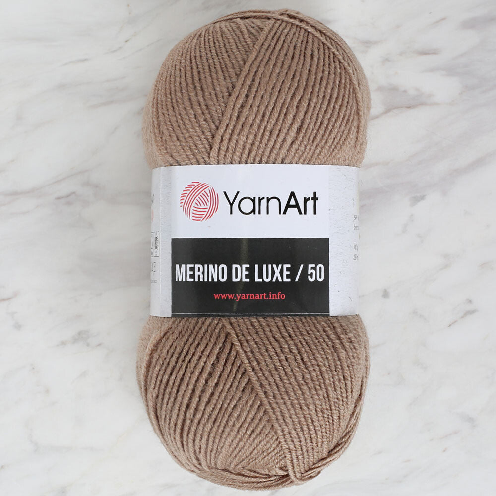 Yarnart Merino De Lüx 50 Bej El Örgü İpi - 218