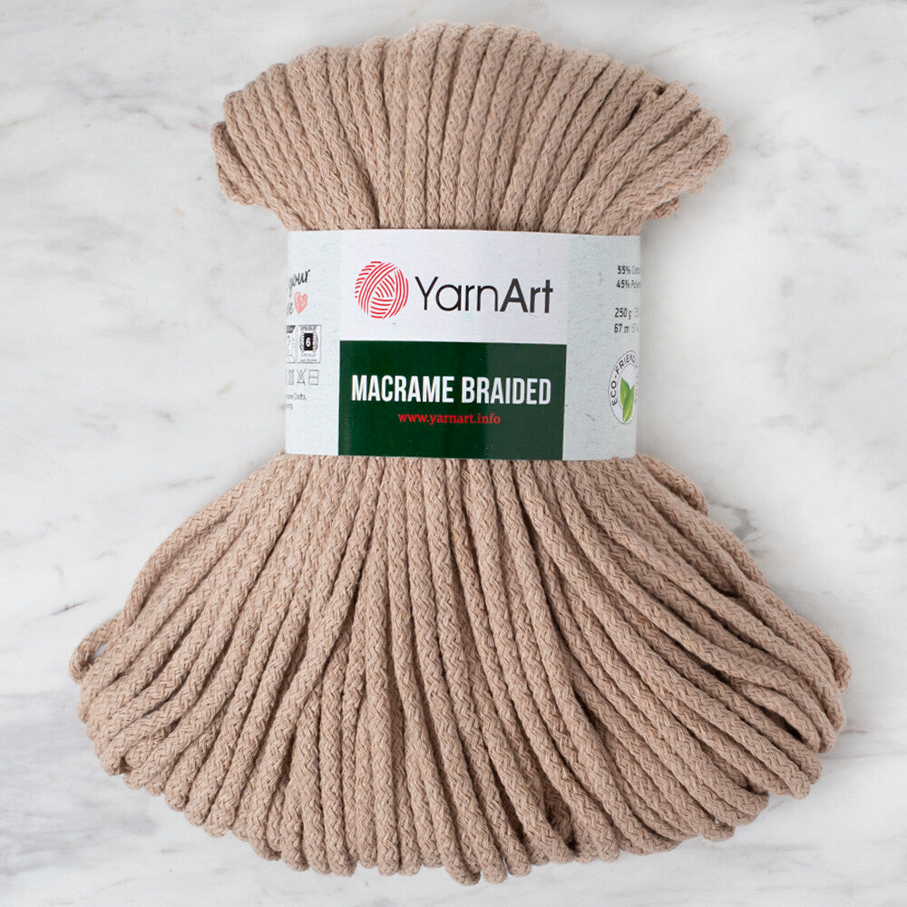 YarnArt Macrame Braided Bej El Örgü İpi -768