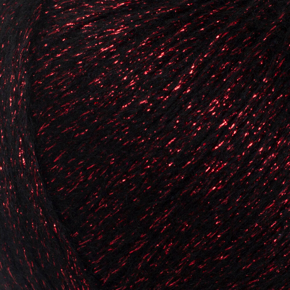 YarnArt Manhattan Kırmızı Simli El Örgü İpi - 904