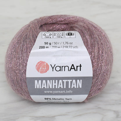 YarnArt Manhattan Pembe Simli El Örgü İpi - 909